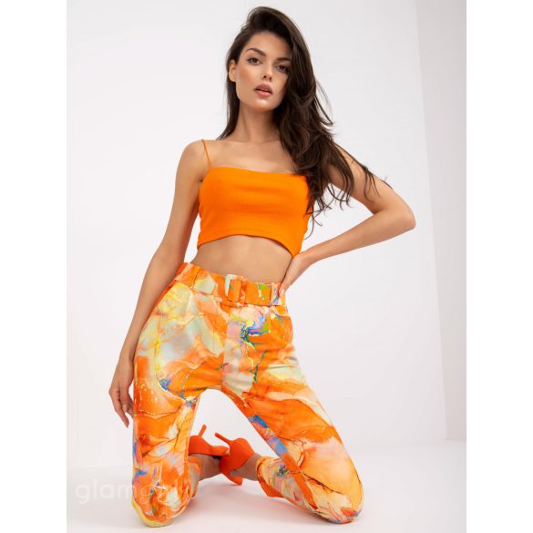 ORANGE MARBLE PANTS