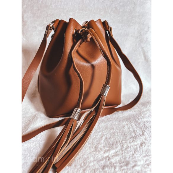 BOSTON BROWN BUCKET BAG 